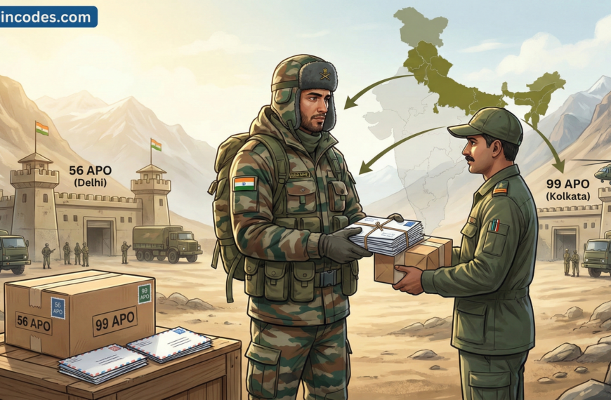 Army Postal Service APS mail delivery in India showing soldiers receiving letters via 56 APO and 99 APO – AreaPincodes.com