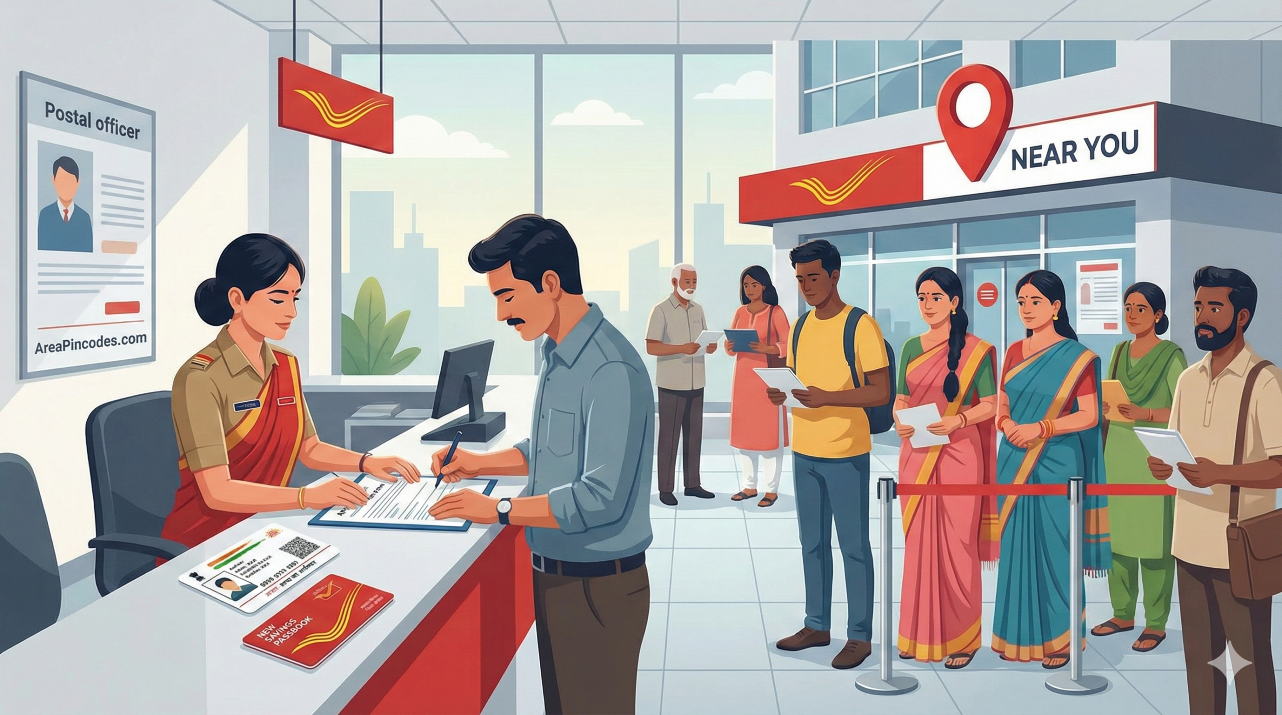 Opening a post office savings account near your location in India – AreaPincodes.com